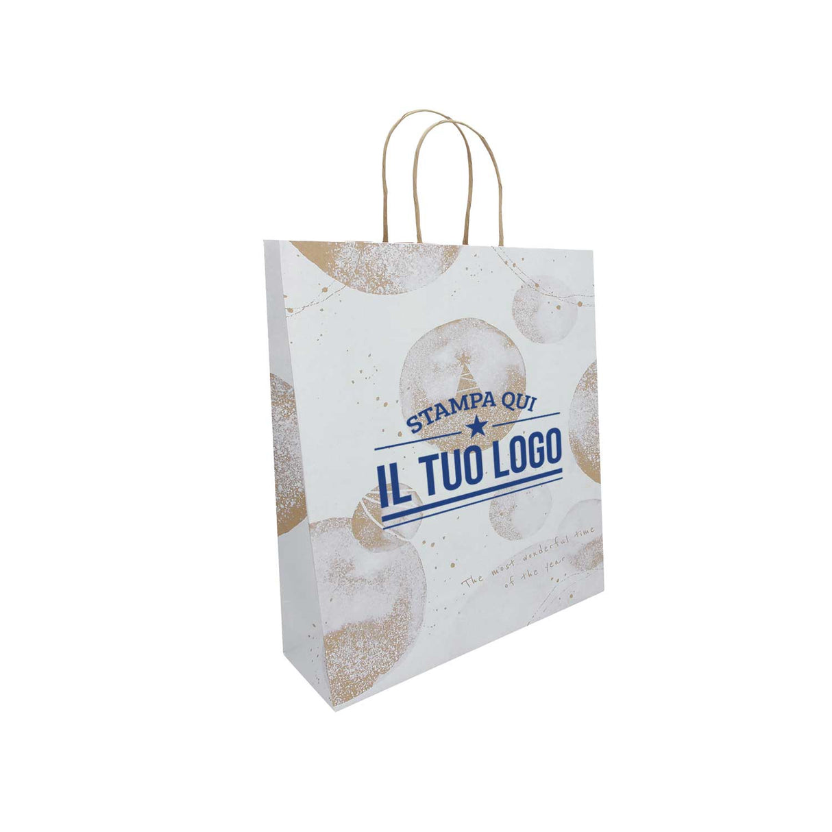 Shopper White Snow Personalizzate Stampa Serigrafica