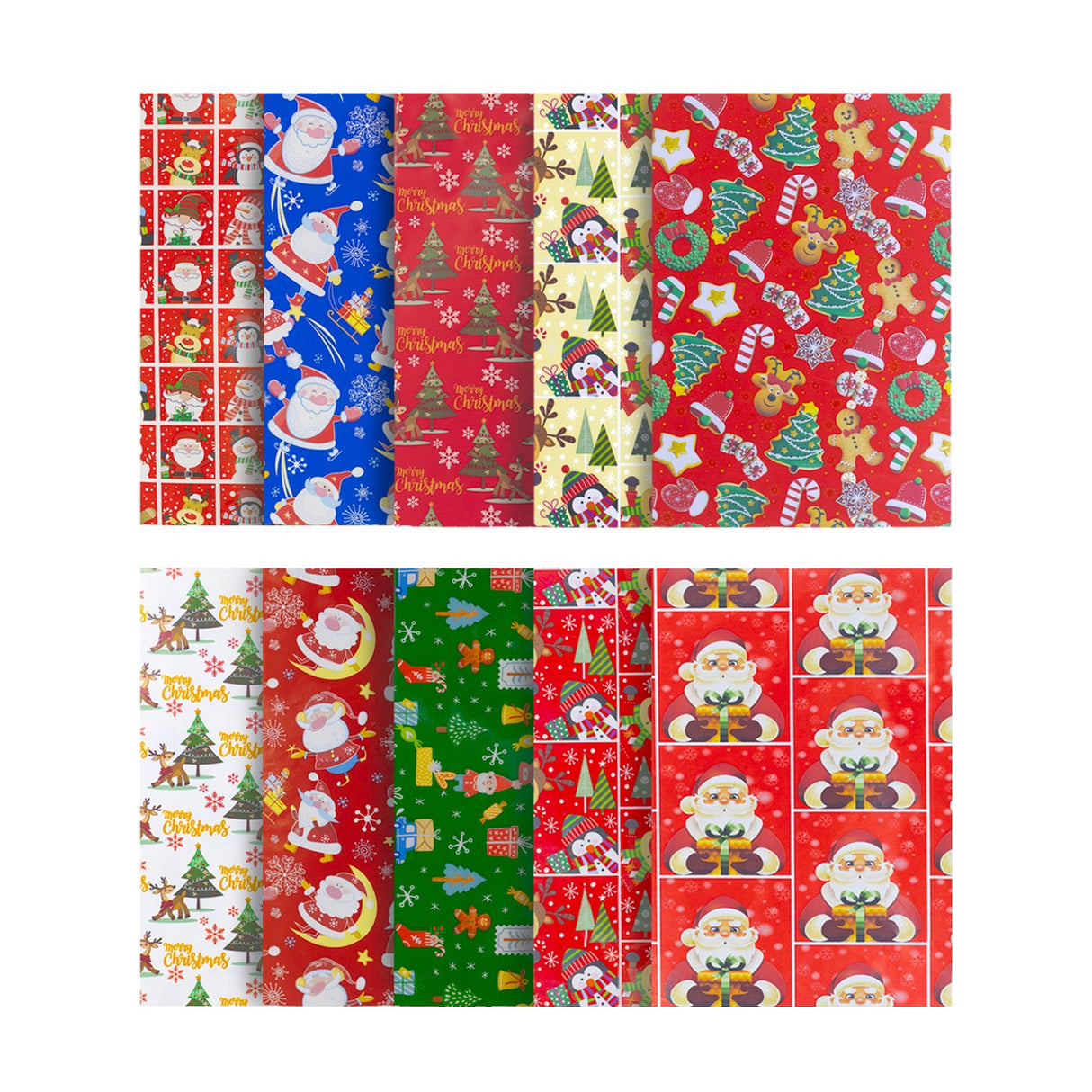 Carta Natalizia in Fogli Mix cm 100x70