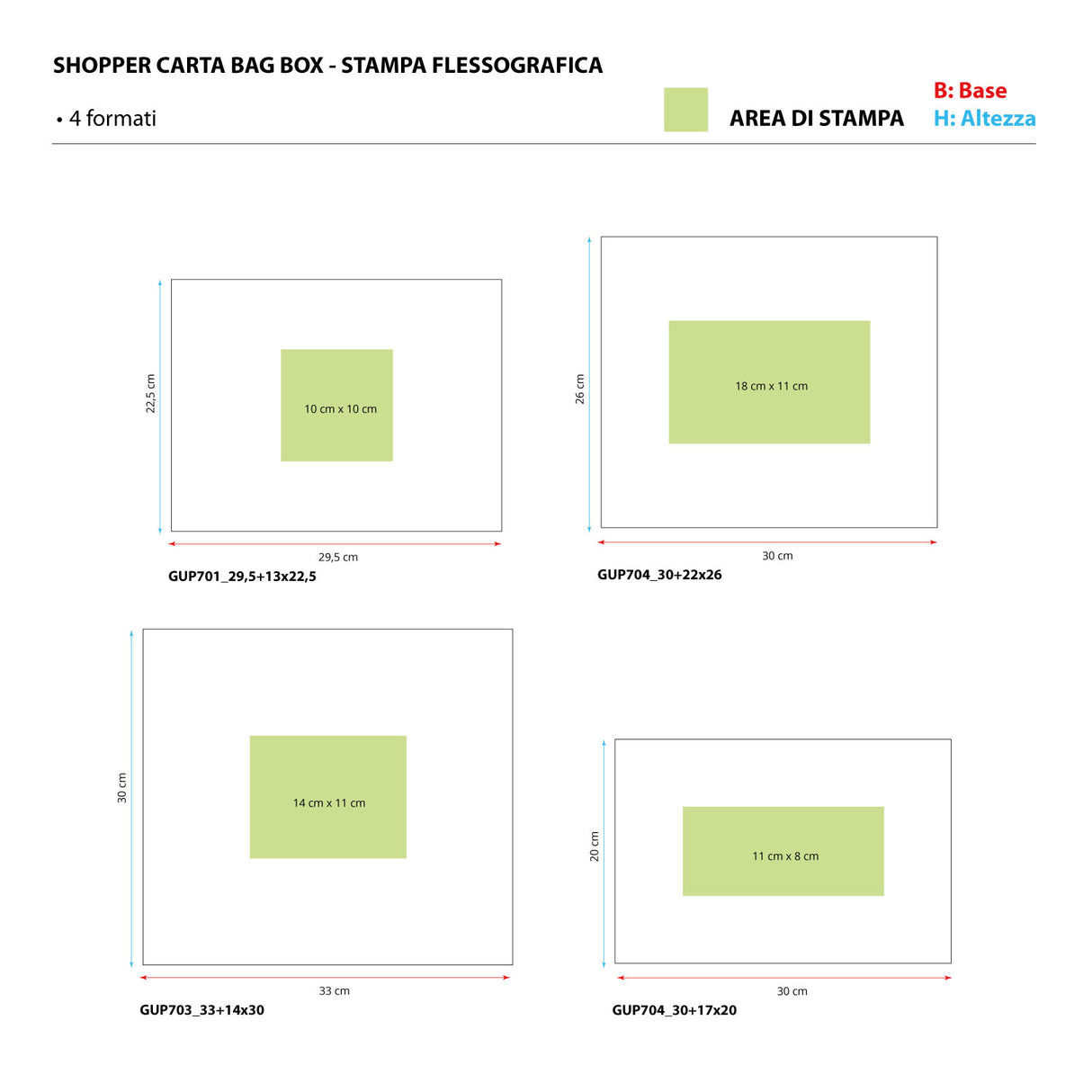 Shopper Bag Box Personalizzabili 1 lato