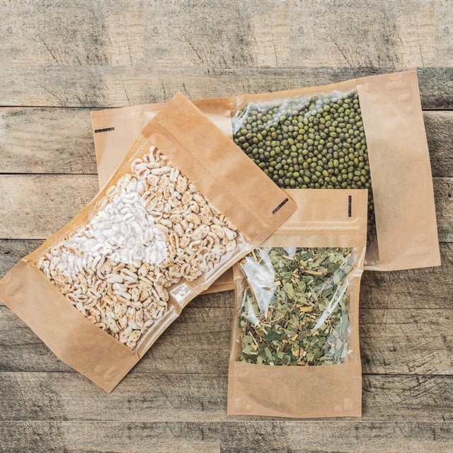 Sacchetti Doypack con Finestra e Zip, per Alimenti