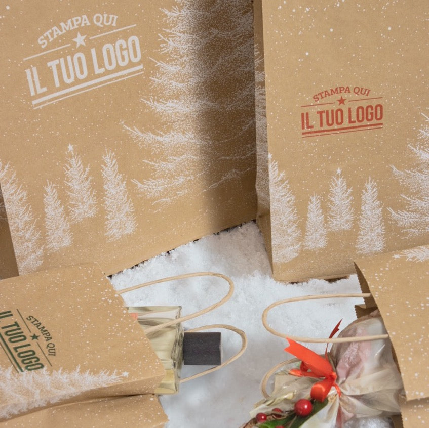 Shopper Albero Bianco Natale Personalizzate