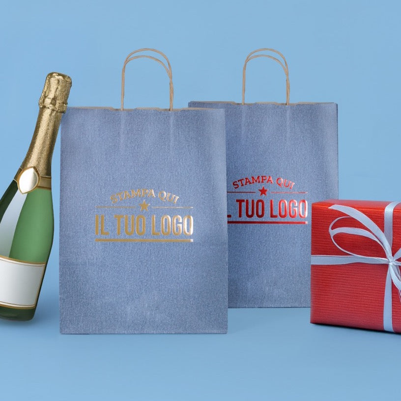 Shopper Carta Jeans Personalizzabile a Caldo