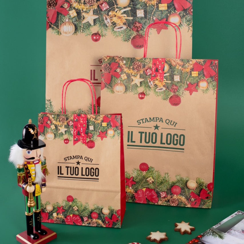 Shopper Carta Natale Personalizzabile