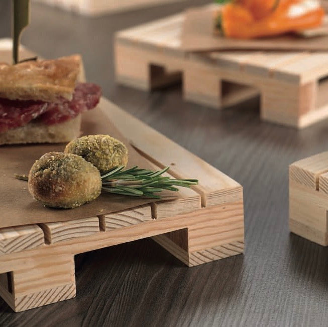 Mini Pallet in Legno per Aperitivi