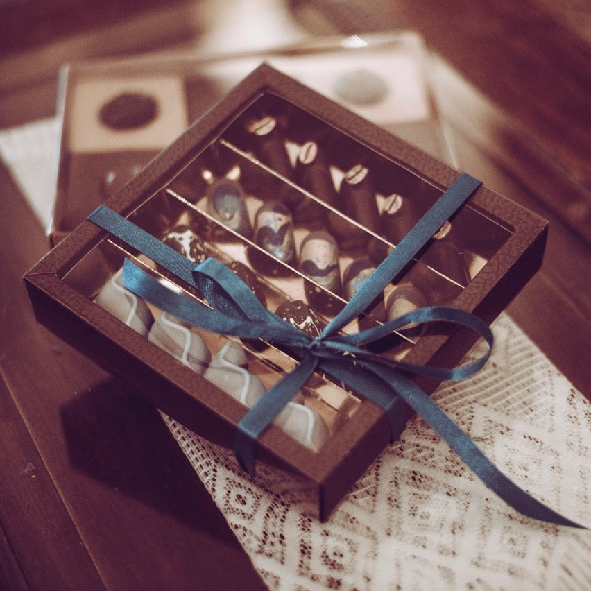 Scatole per Praline e Cioccolatini con Separatore interno Oro