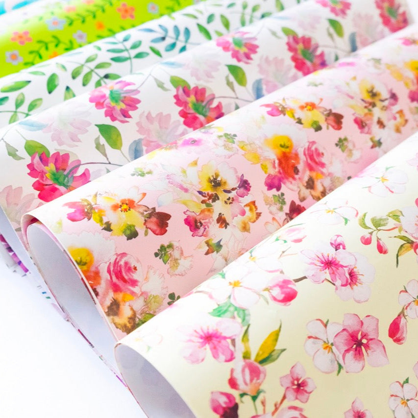 Carta Regalo a Fogli Floreale, Mix Fantasie