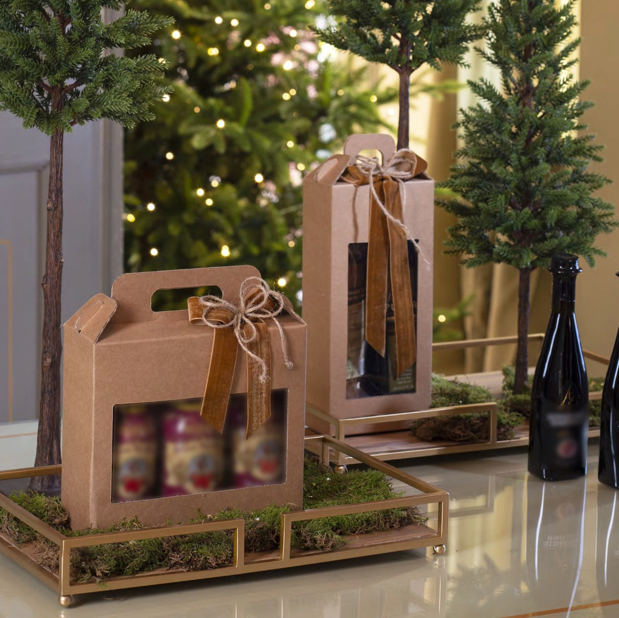 Valigetta Larga Avana con Finestra