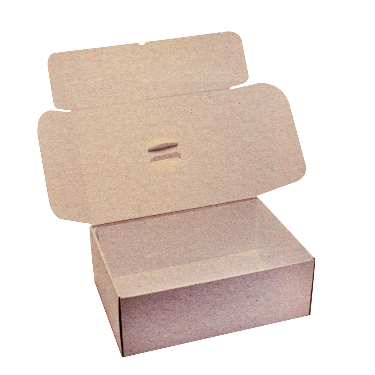 Scatola per Asporto in Cartone Ondulato Maniglia esterna e interna