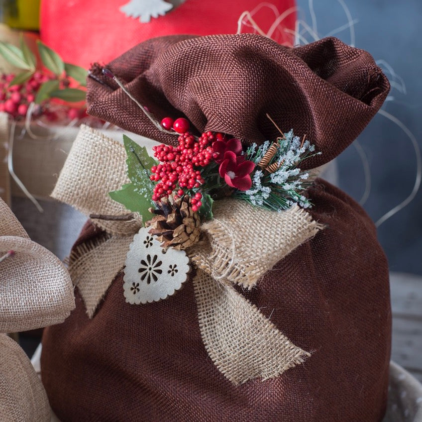 Sacco Portapanettone Tessuto Canvas