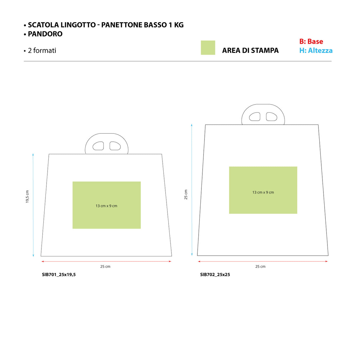 Scatola per Panettone e Pandoro Lingotto Personalizzata