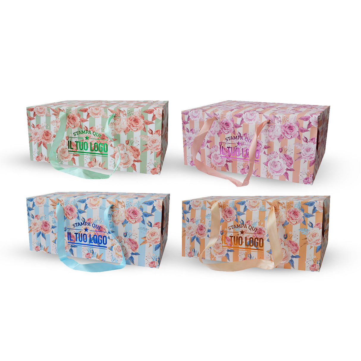 Bag Box Personalizzata Rose Shabby Chic