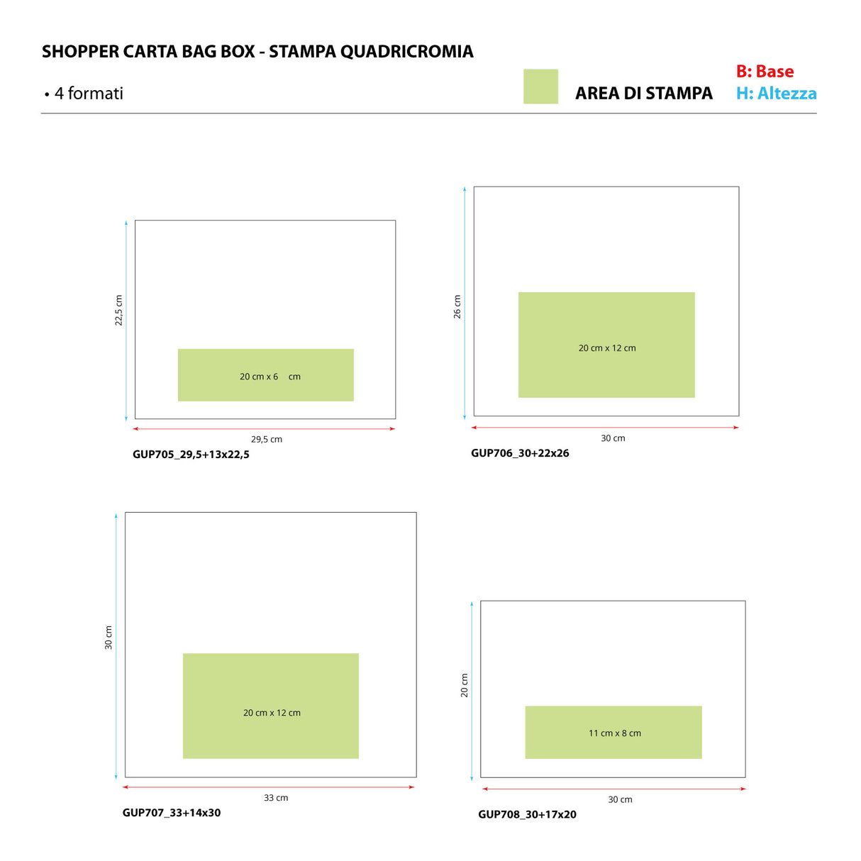 Shopper Bag Box Personalizzabili 1 lato