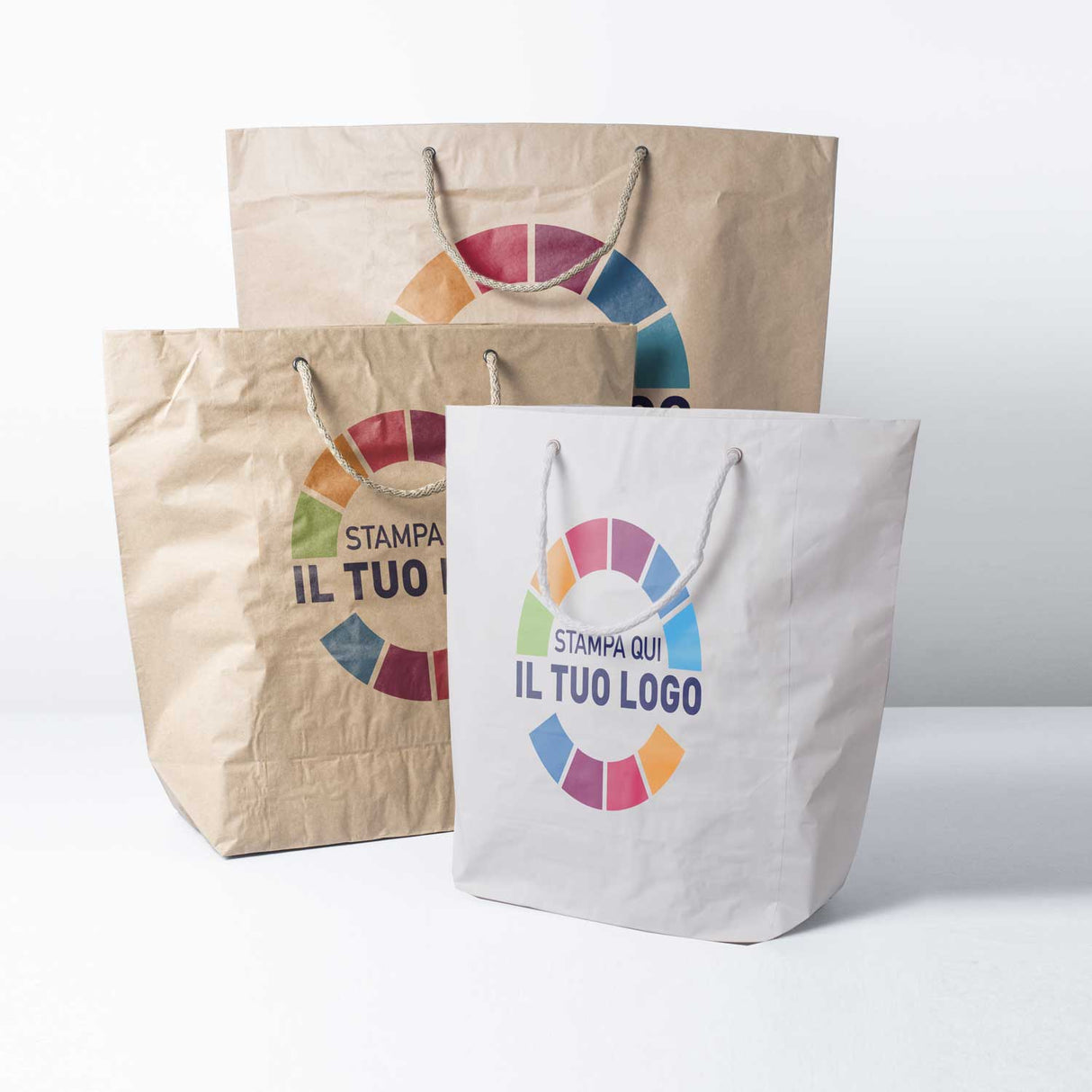 Shopper Carta Cemento Personalizzata a Colori