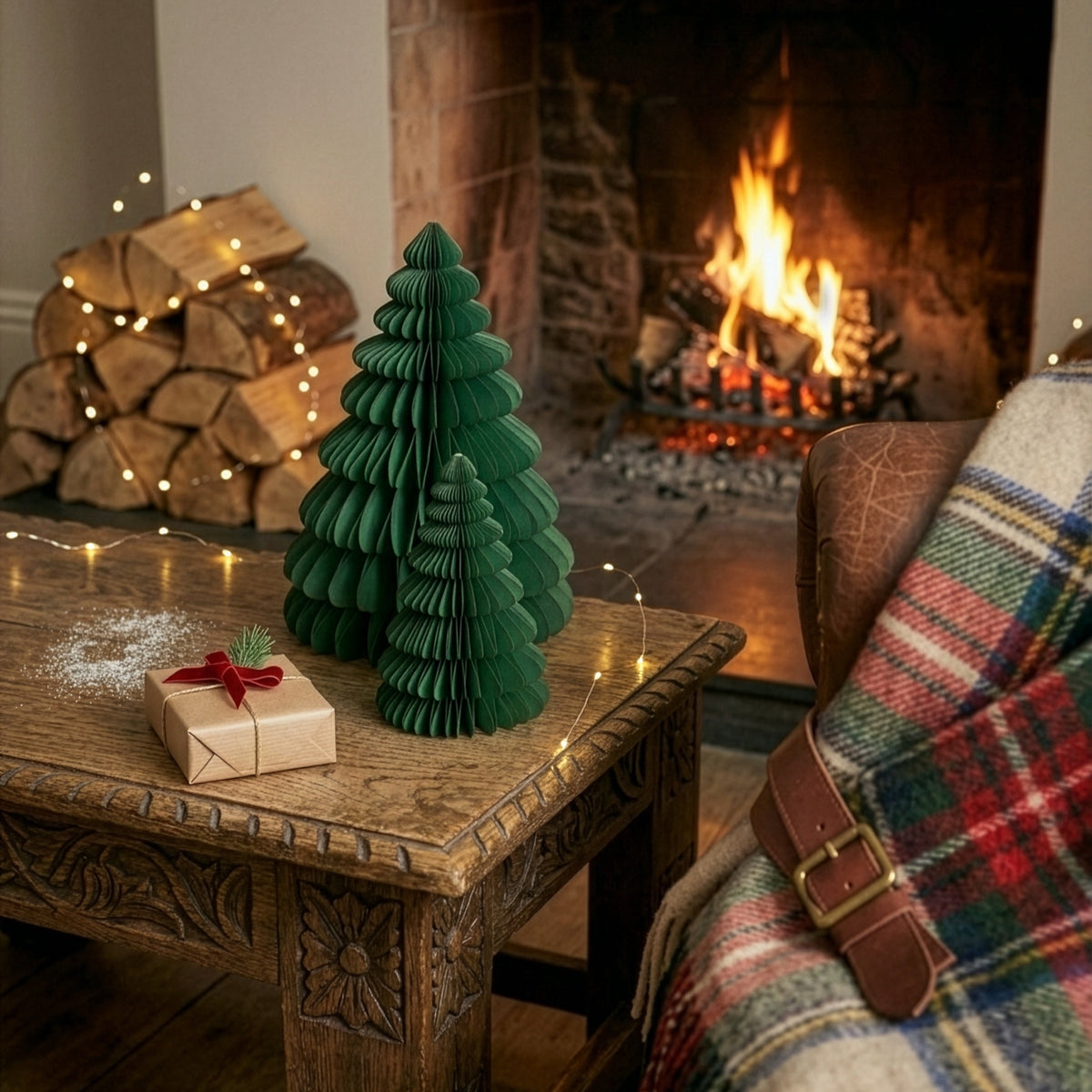 Sapin de Noël en papier avec aimant