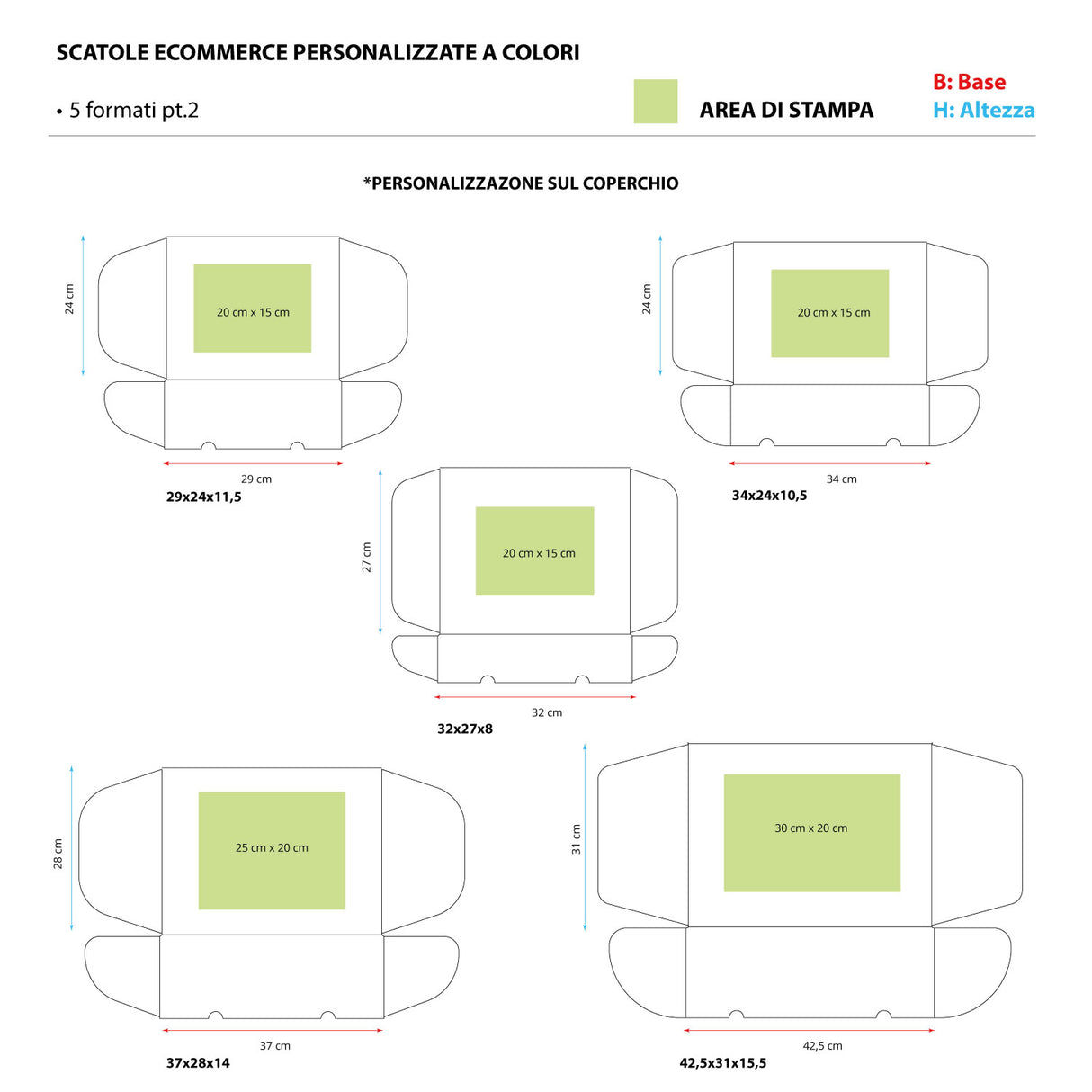 Scatole Ecommerce Personalizzate a Colori