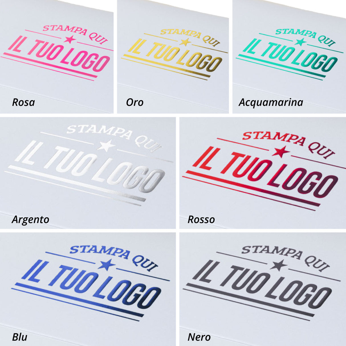 Scatola Portapaste Rettangolare Personalizzata Interno Oro