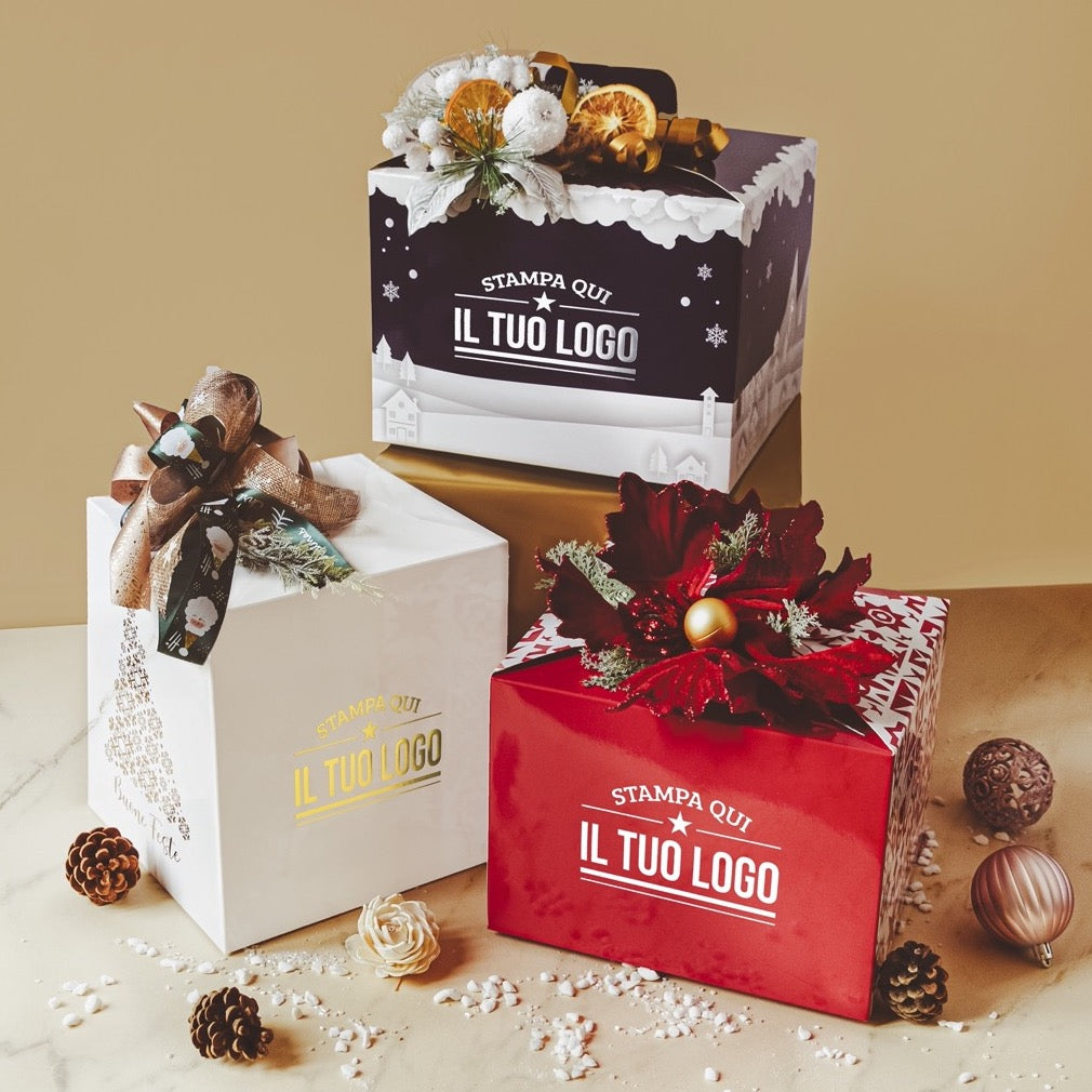 Scatola Panettone Paesaggio Personalizzata