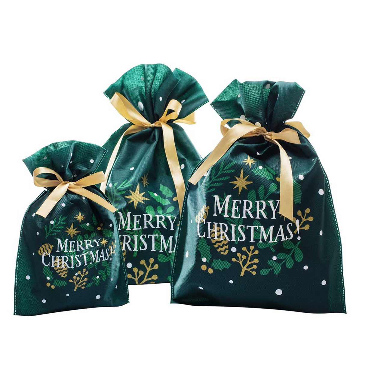 Sacchetti TNT con Stampa Merry Chirstmas
