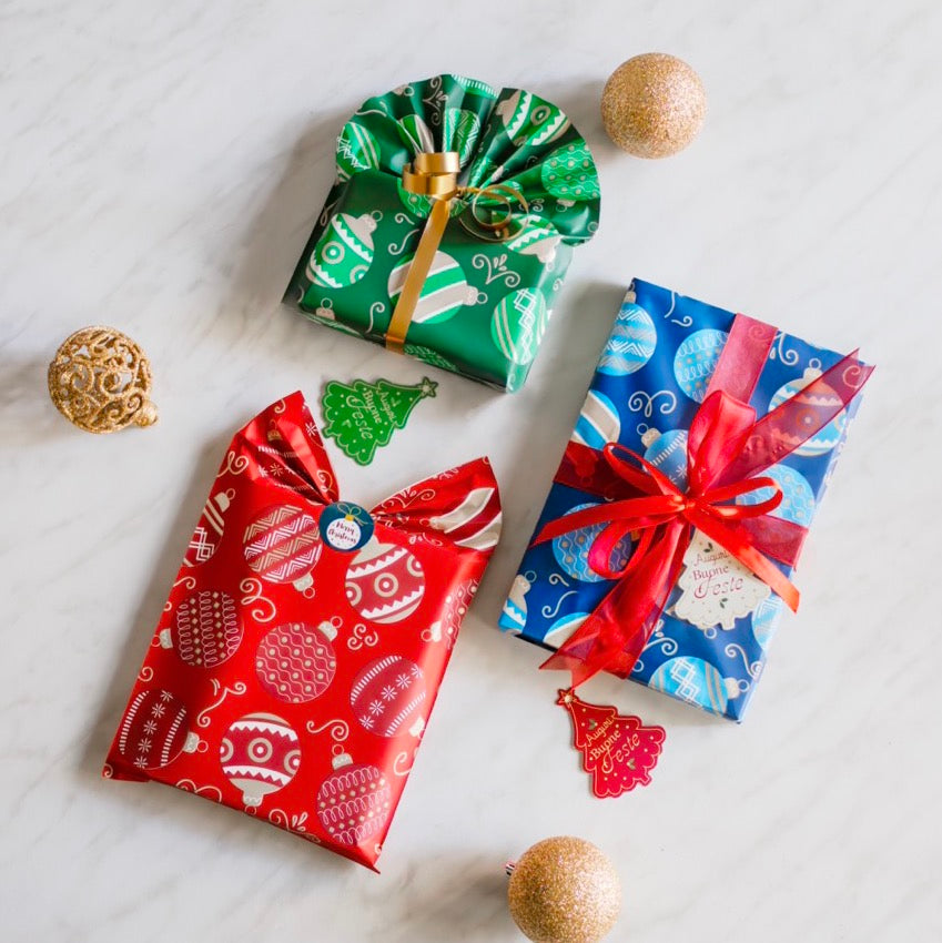 Buste Regalo Palline di Natale Mix 40 my.