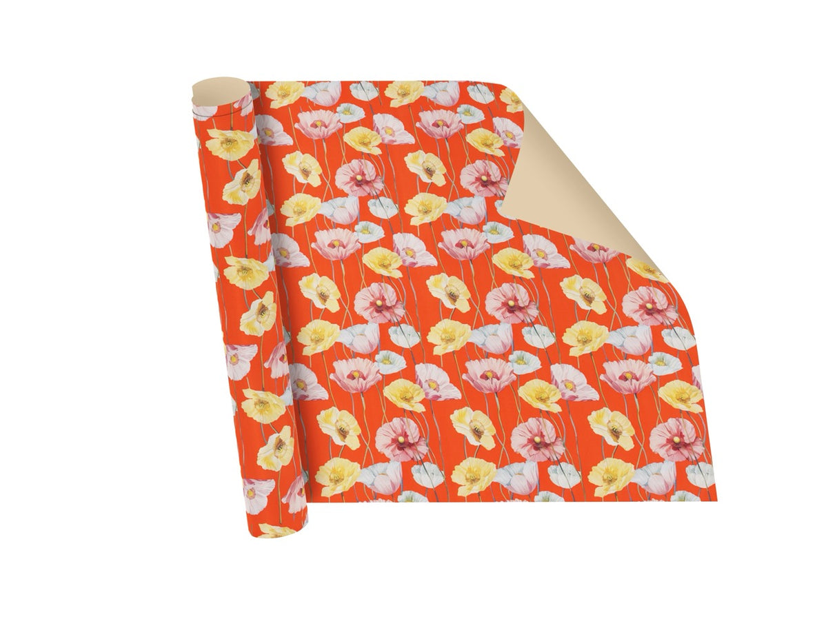 Bobina per Confezioni Fantasia Papavero mt 25x1