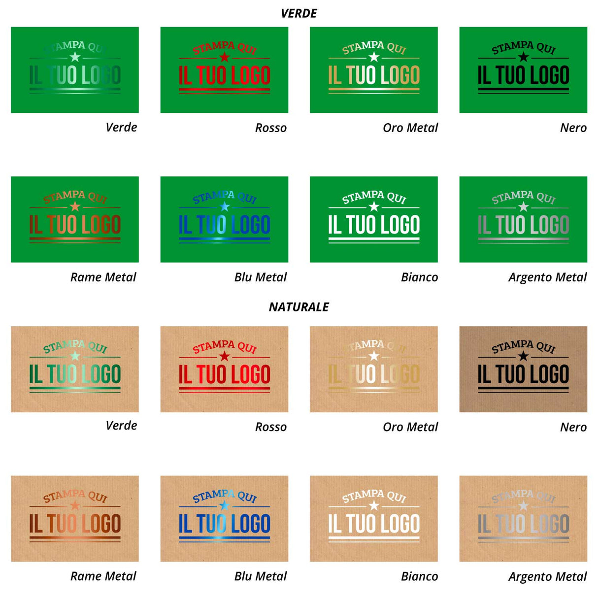 Etichette Rettangolari Personalizzate