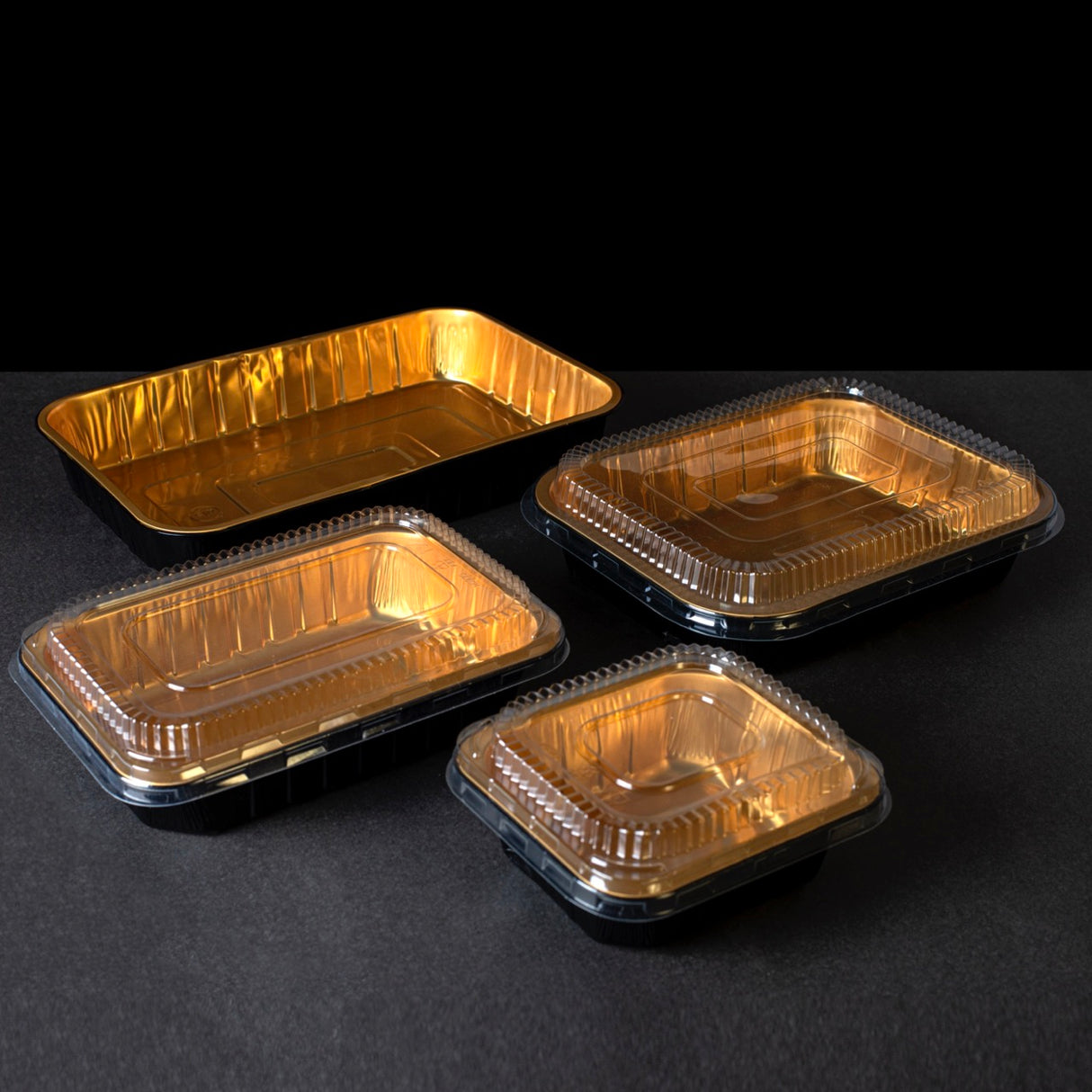 Vaschetta di Alluminio con coperchio PET