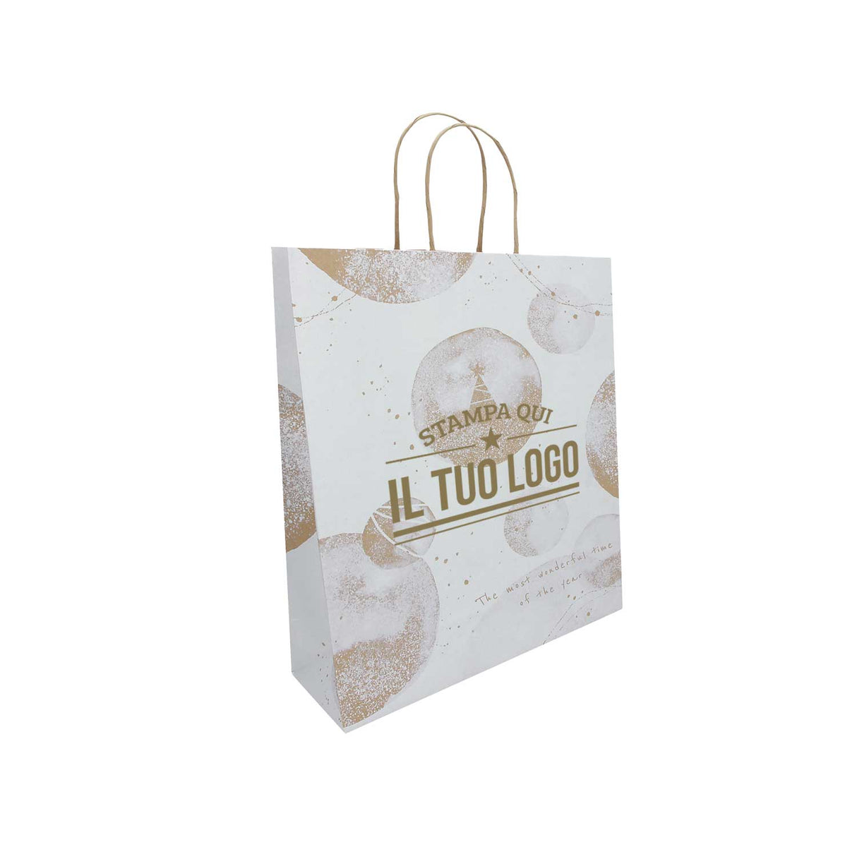 Shopper White Snow Personalizzate Stampa Serigrafica