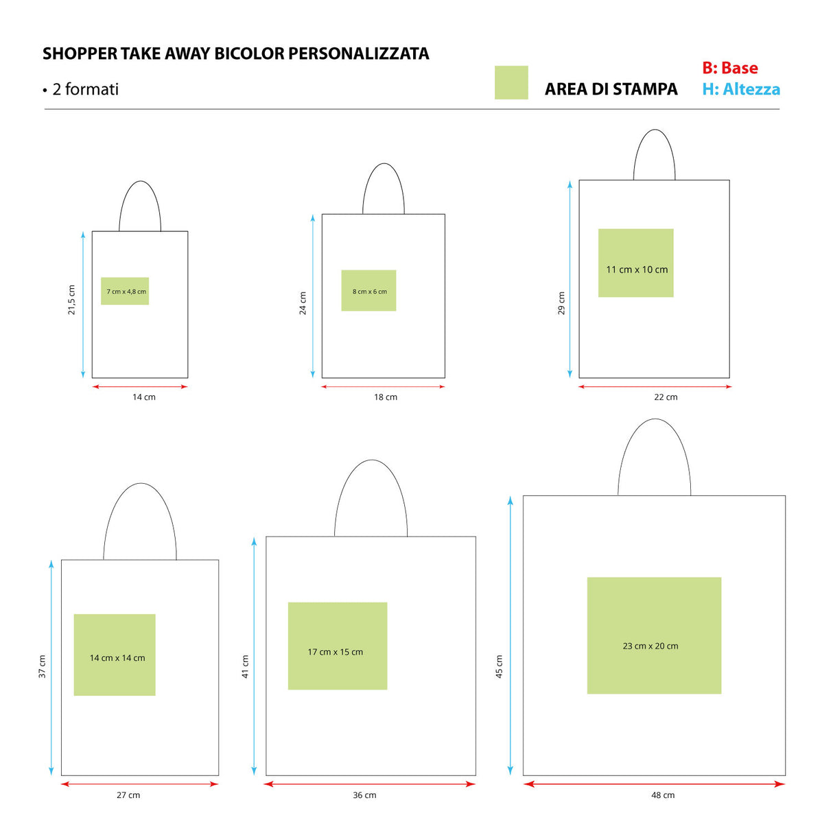 Shopper Albero Bianco Natale Personalizzate