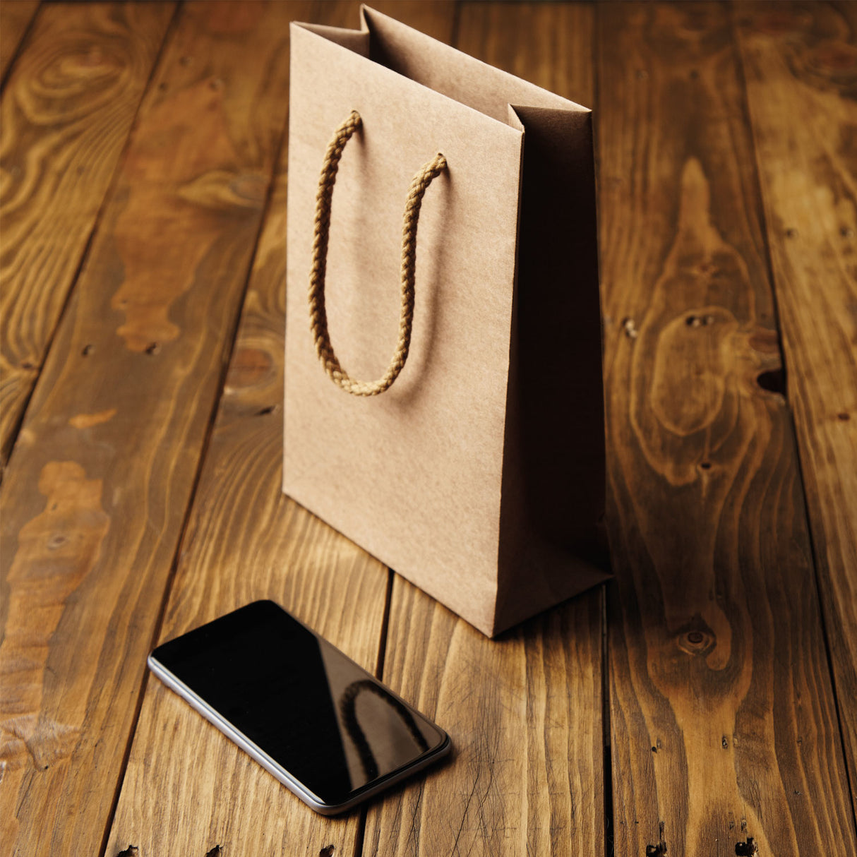 Shopper Carta Kraft Lusso Avana