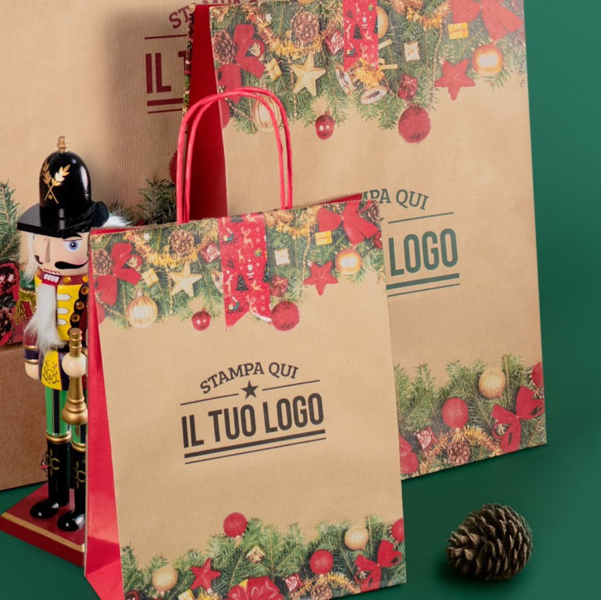 Shopper Carta Natale Personalizzabile