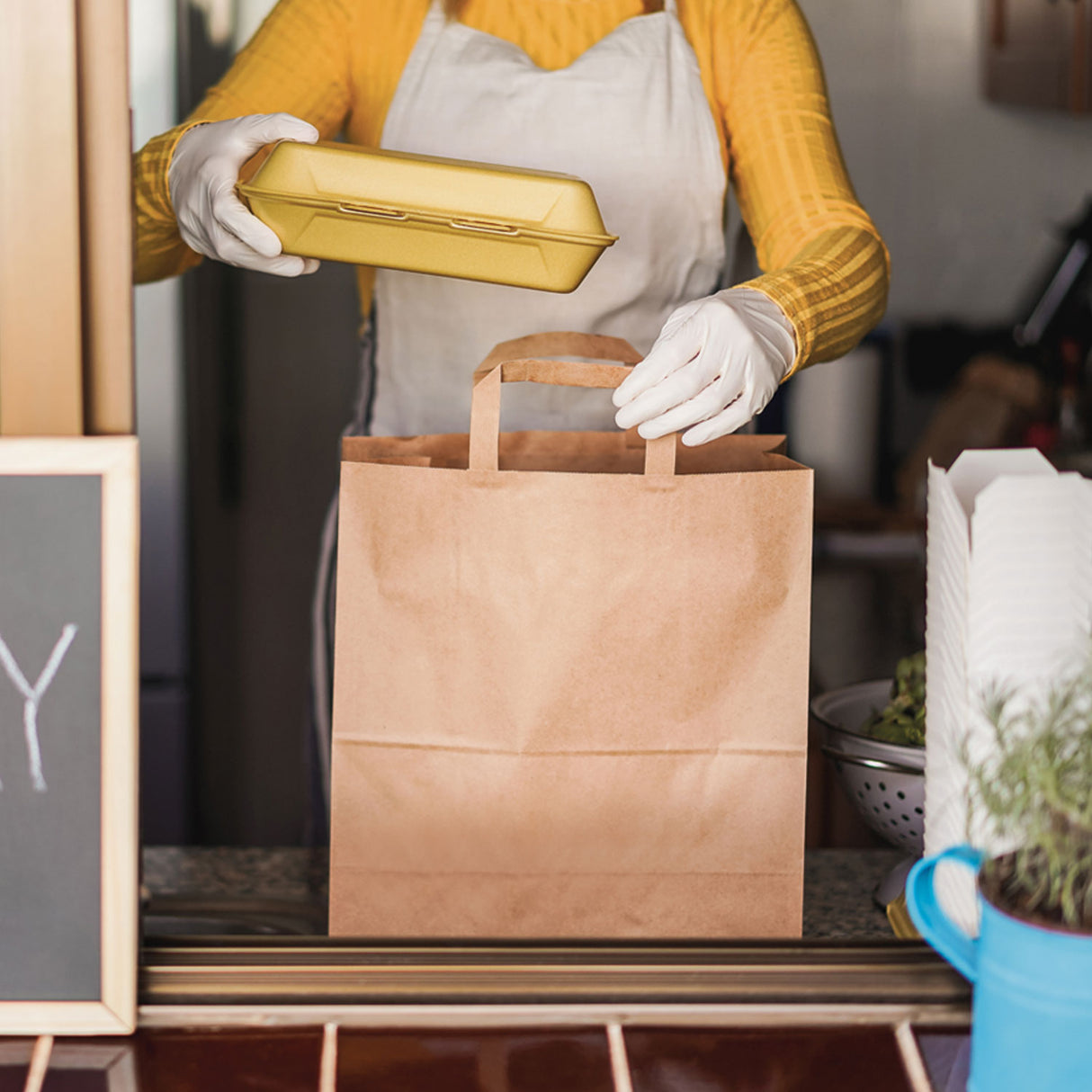 Shopper Take Away Piattina Avana