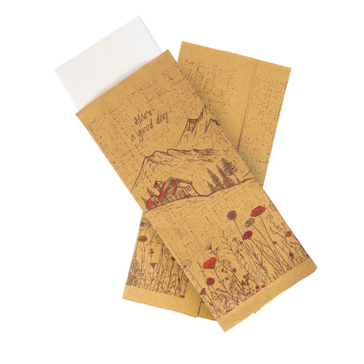 Busta Portaposate in Cartapaglia Rustico