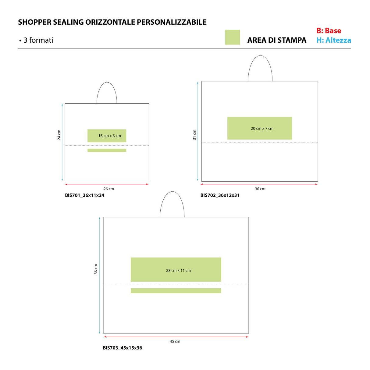 Shopper Sealing Orizzontale Personalizzabile