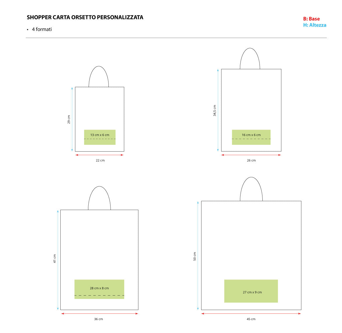 Shopper carta Orsetto Natale Personalizzata