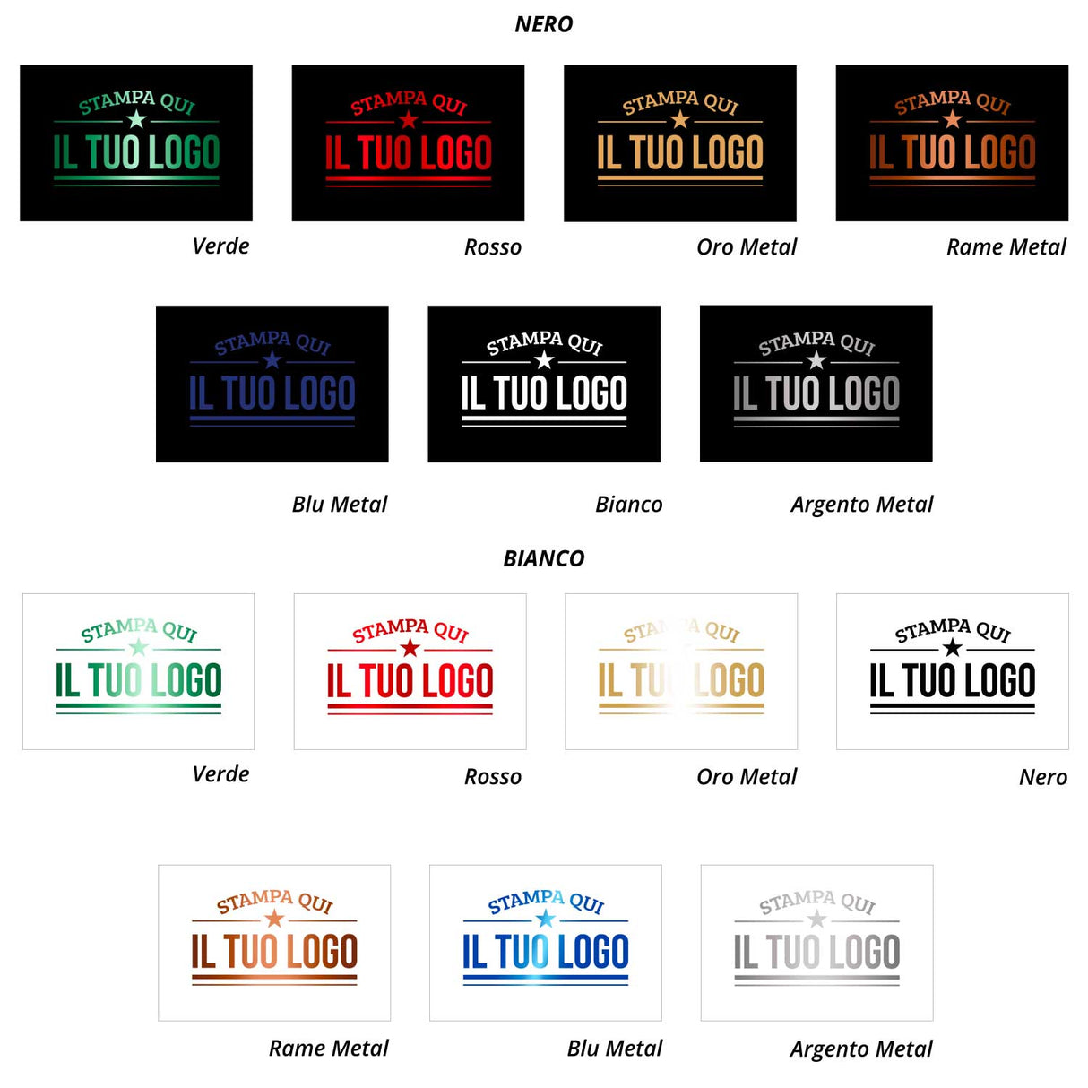 Etichette Rettangolari Personalizzate