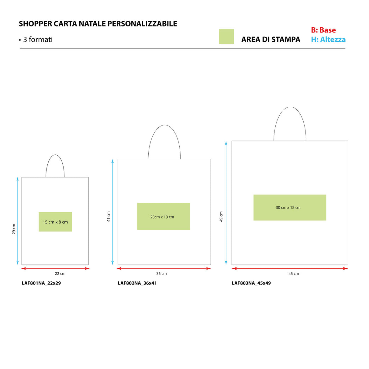Shopper Carta Natale Personalizzabile