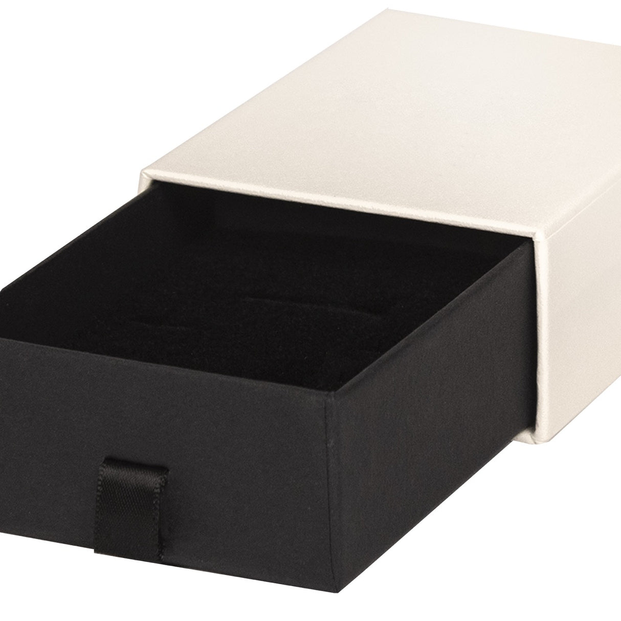 Astuccio Gioielleria Apertura Frontale Grigio e Nero