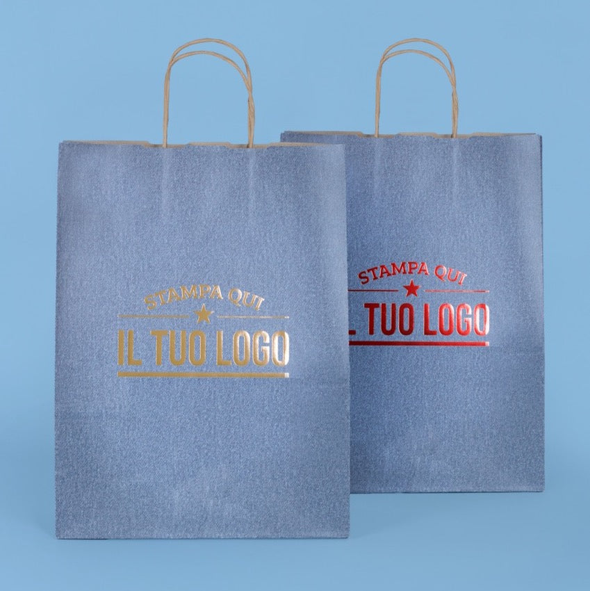 Shopper Carta Jeans Personalizzabile a Caldo