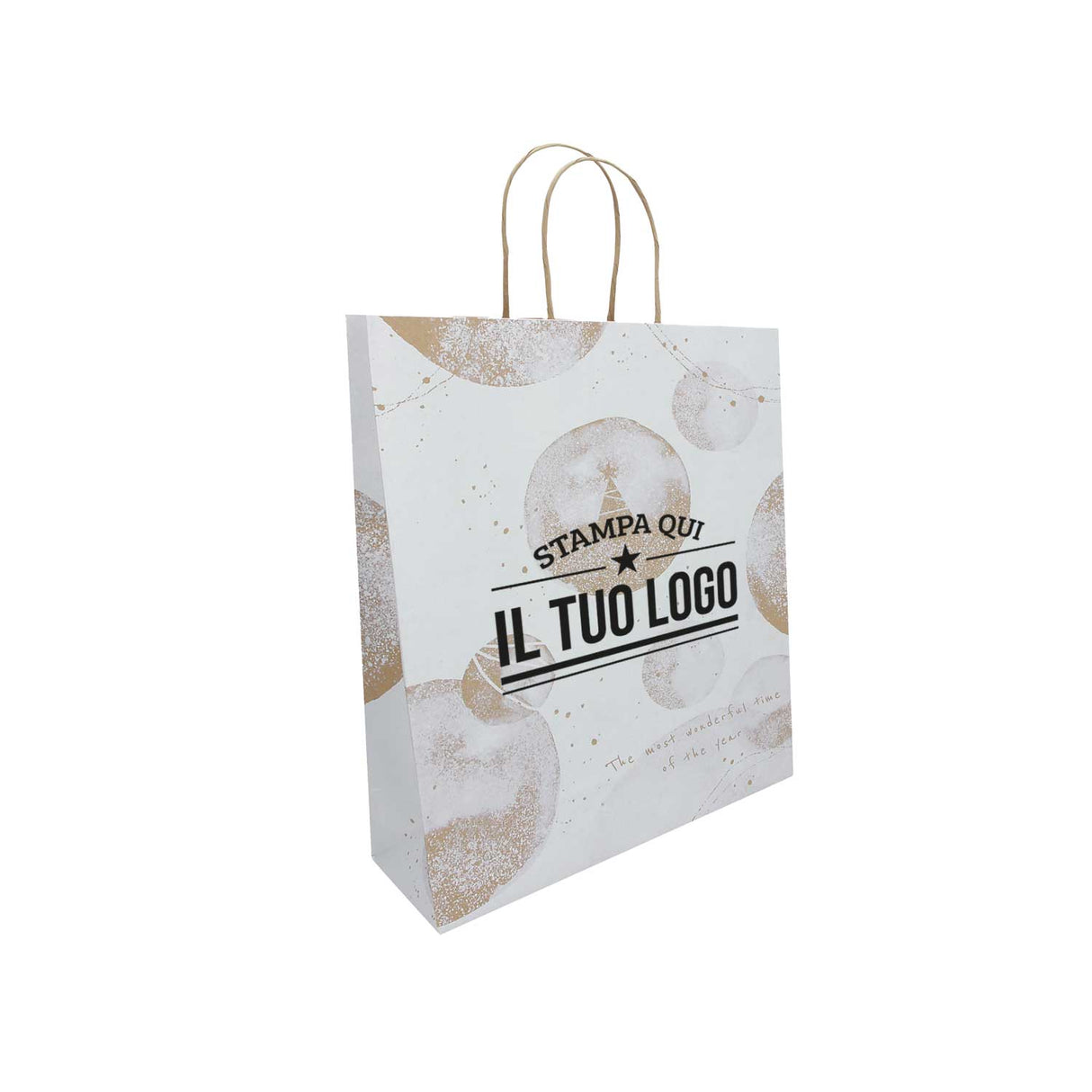Shopper White Snow Personalizzate Stampa Serigrafica