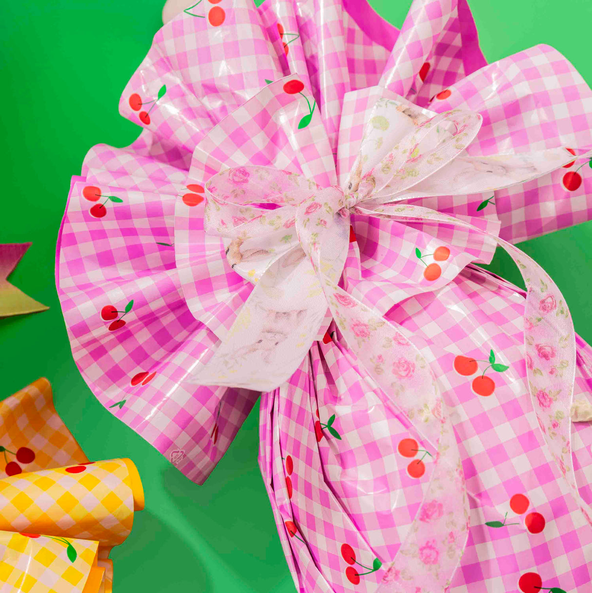 Tondo Quadretti e Ciliegie cm 98