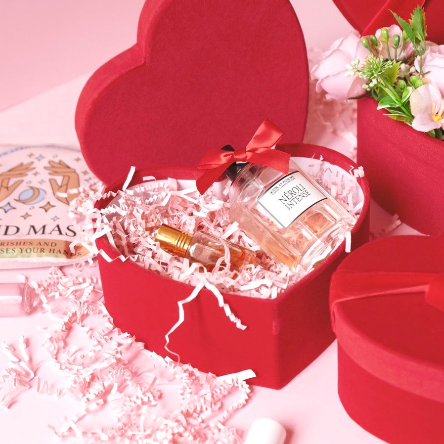 Set 3 Scatole Cuori di Velluto