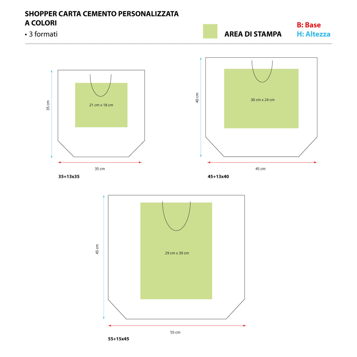 Shopper Carta Cemento Personalizzata a Colori