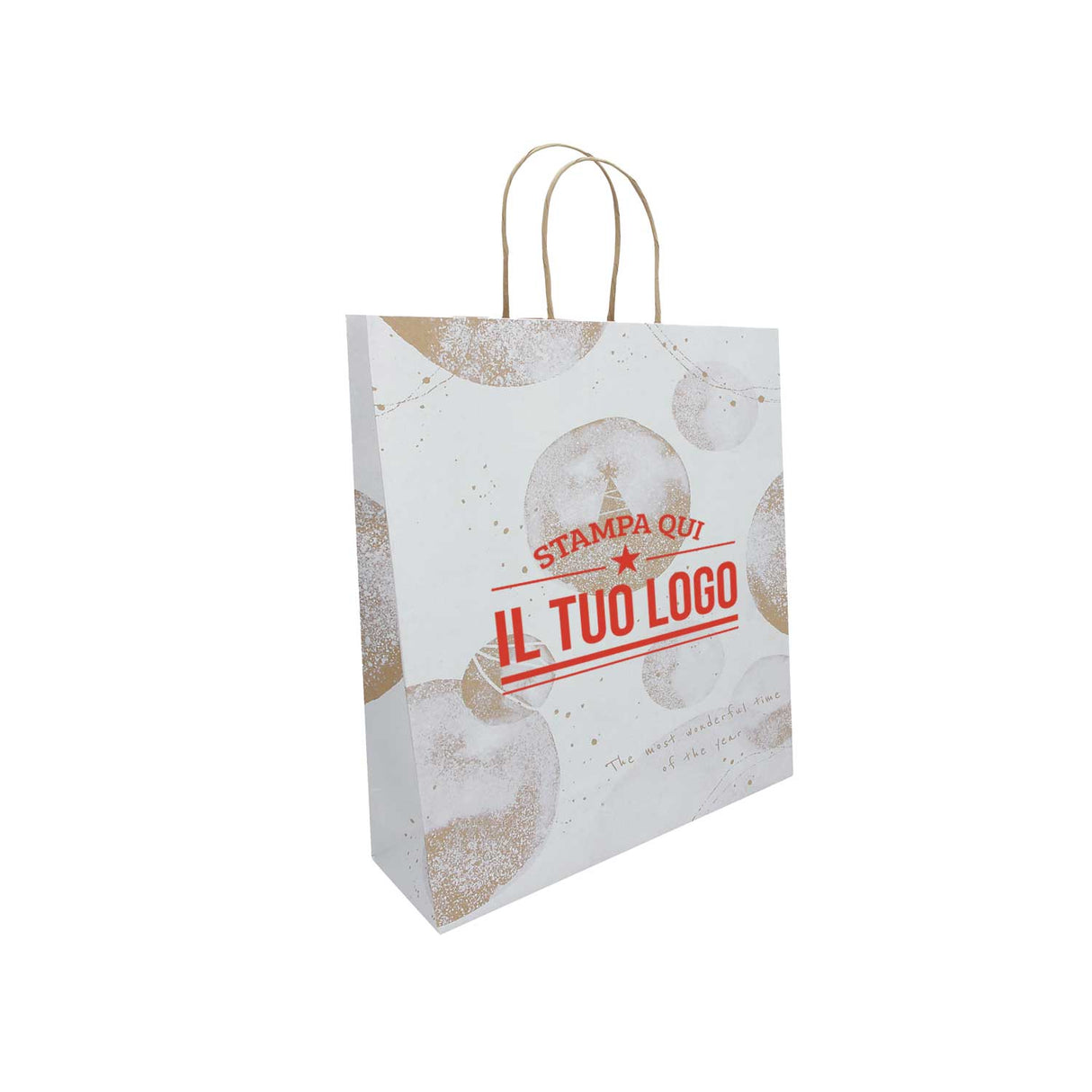 Shopper White Snow Personalizzate Stampa Serigrafica