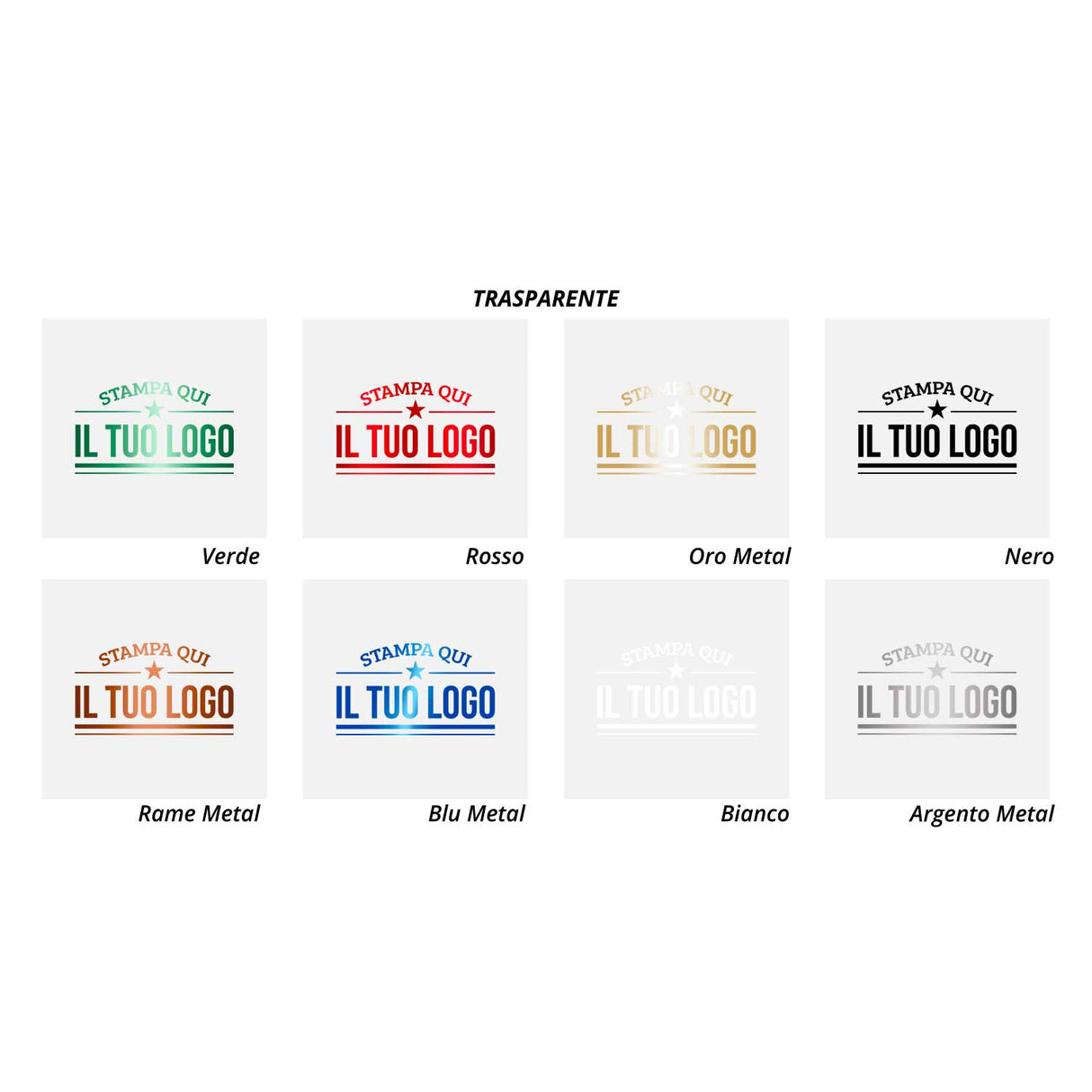 Etichette Quadrate Personalizzate