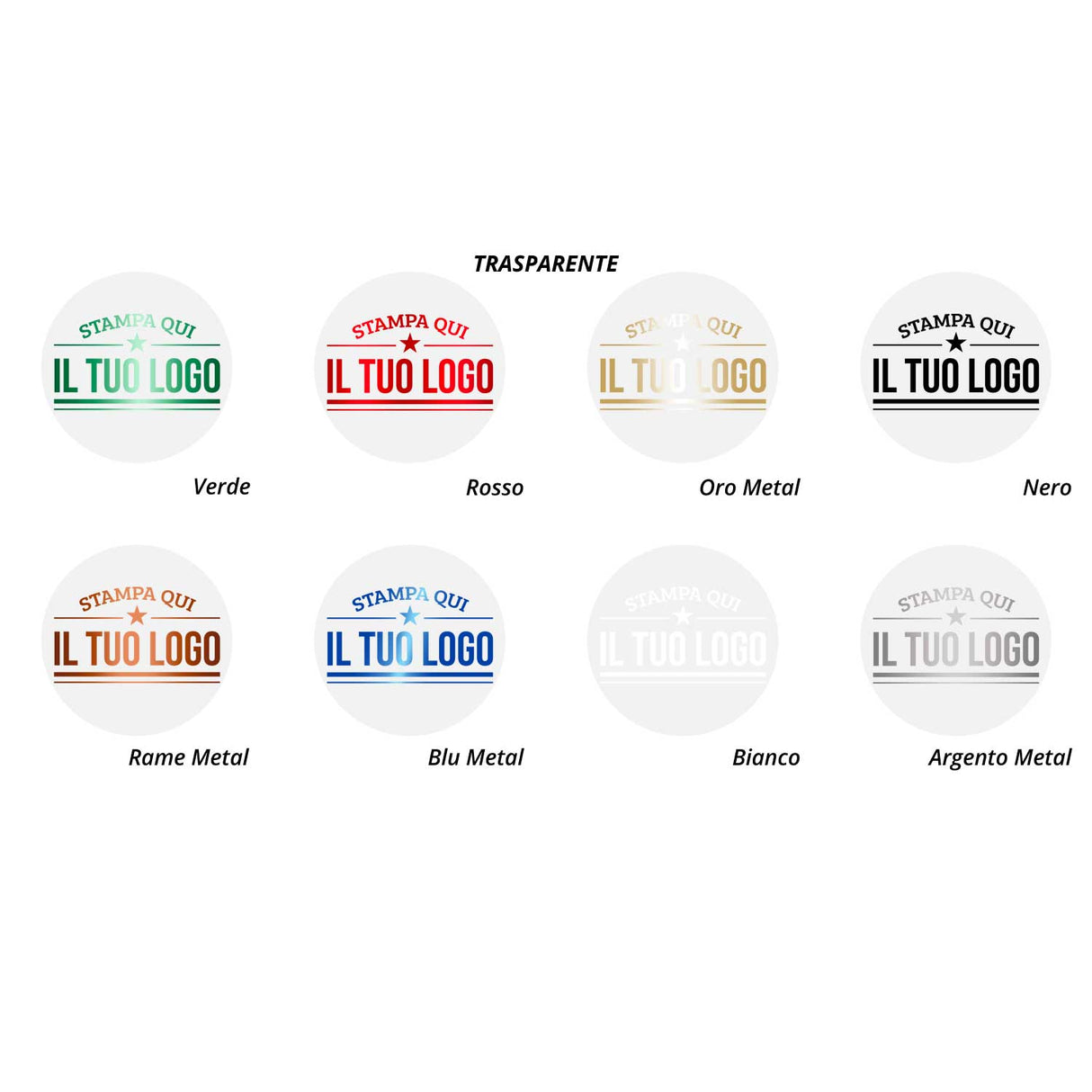 Etichette Tonde Personalizzate