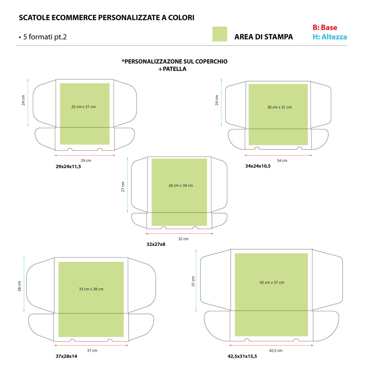 Scatole Ecommerce Personalizzate a Colori