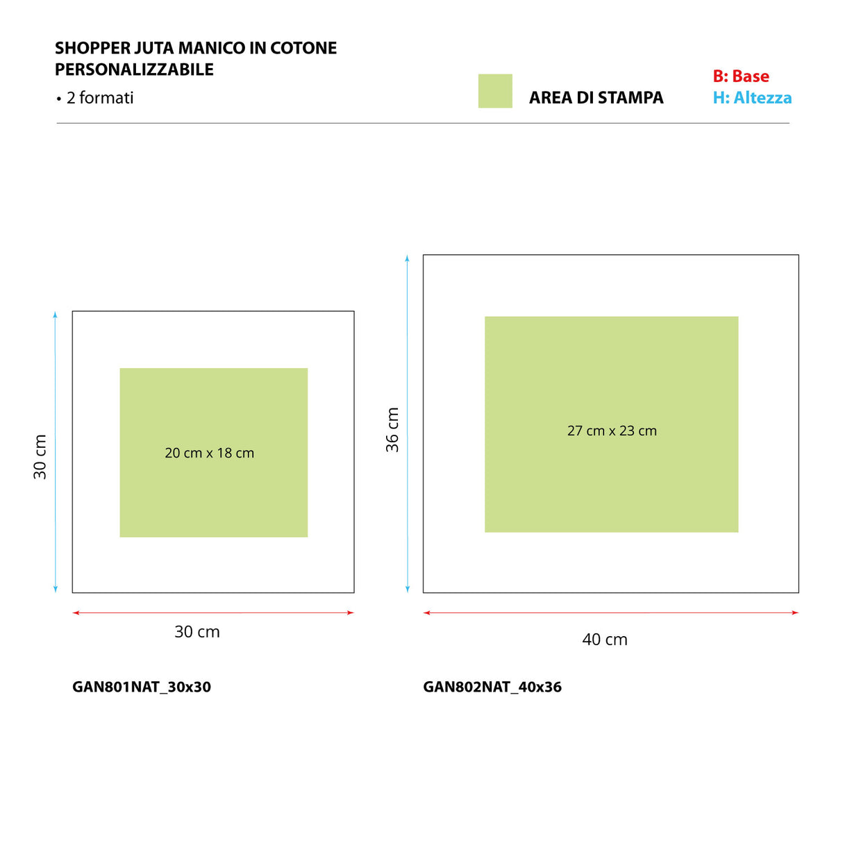 Shopper Juta Manico in Cotone Personalizzabile