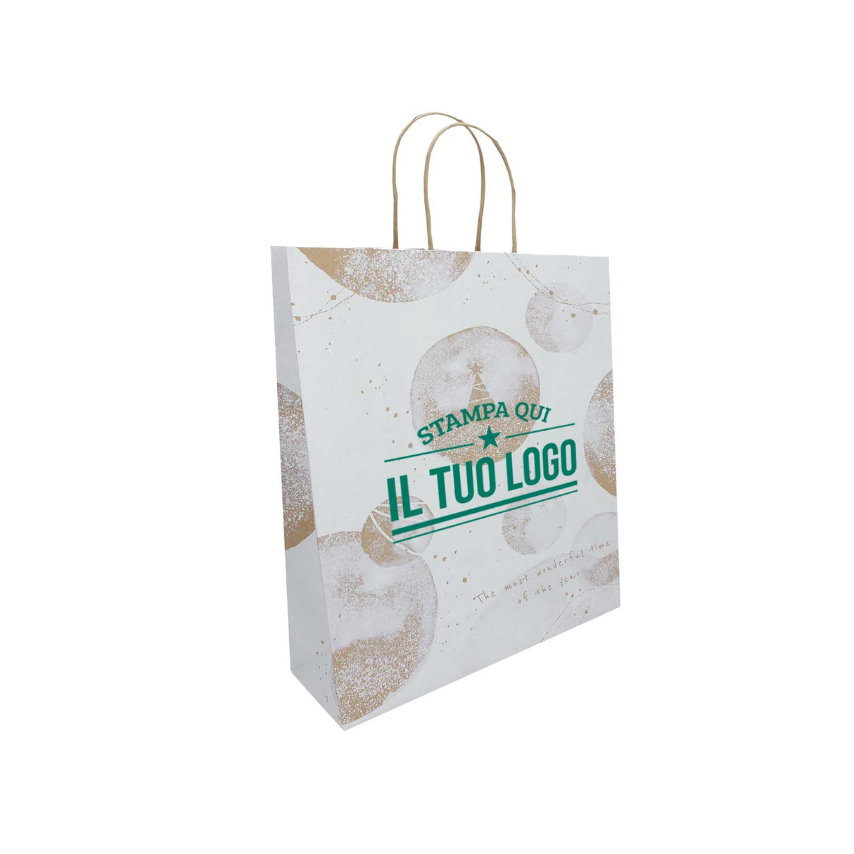 Shopper White Snow Personalizzate Stampa Serigrafica