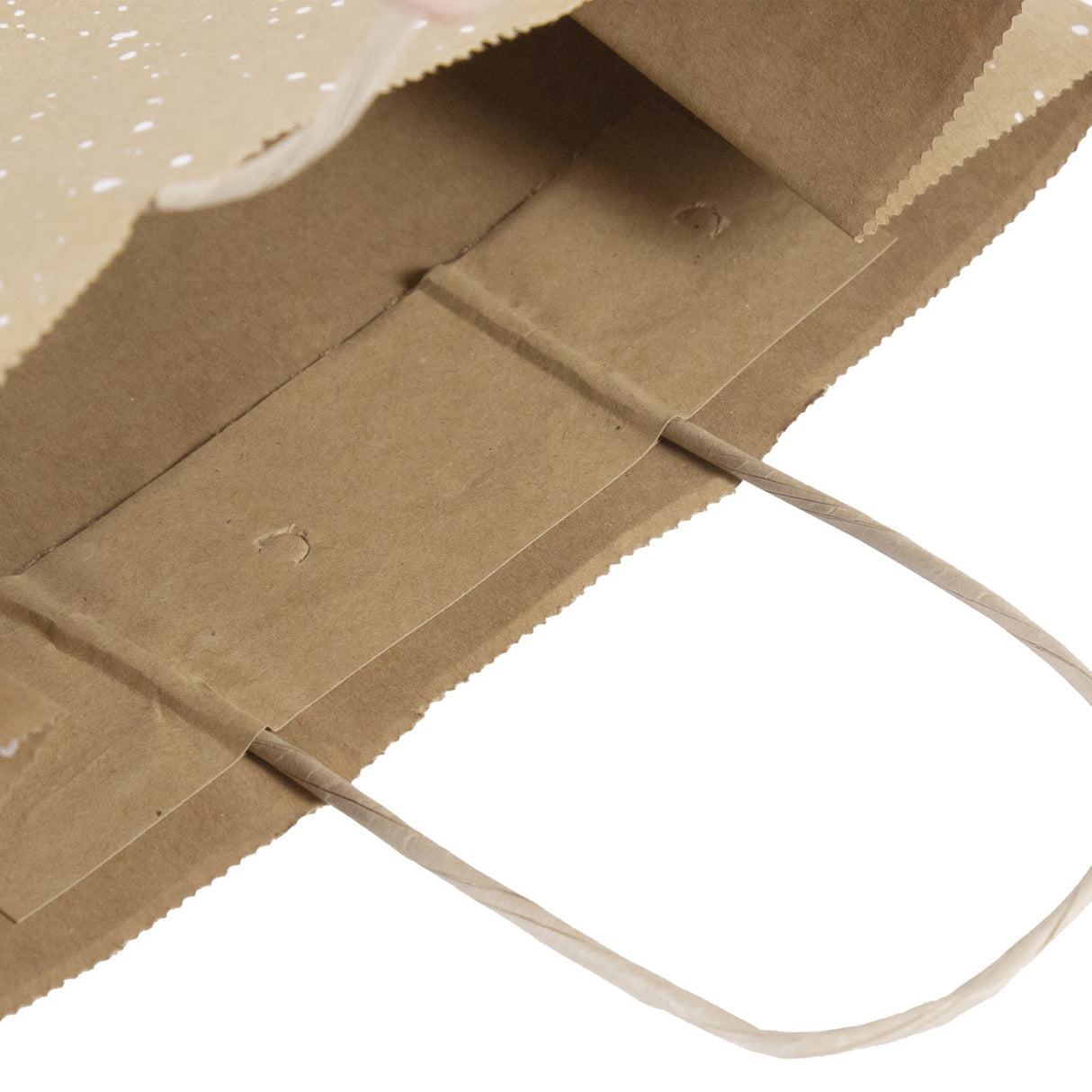 Shopper Carta Kraft Bianco Natale