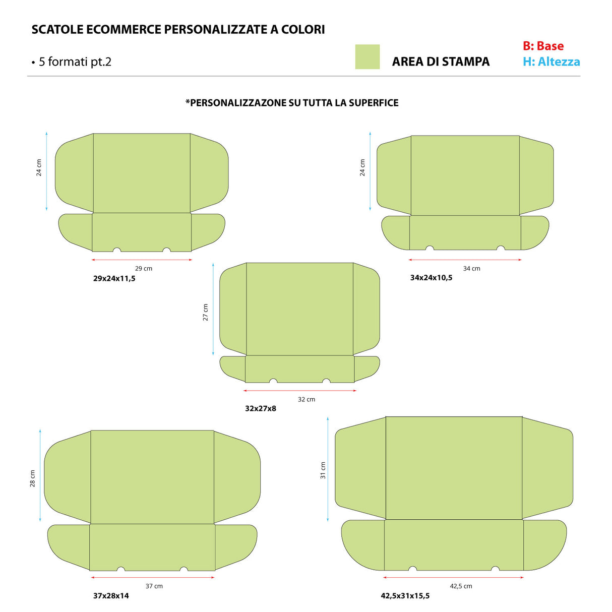 Scatole Ecommerce Personalizzate a Colori